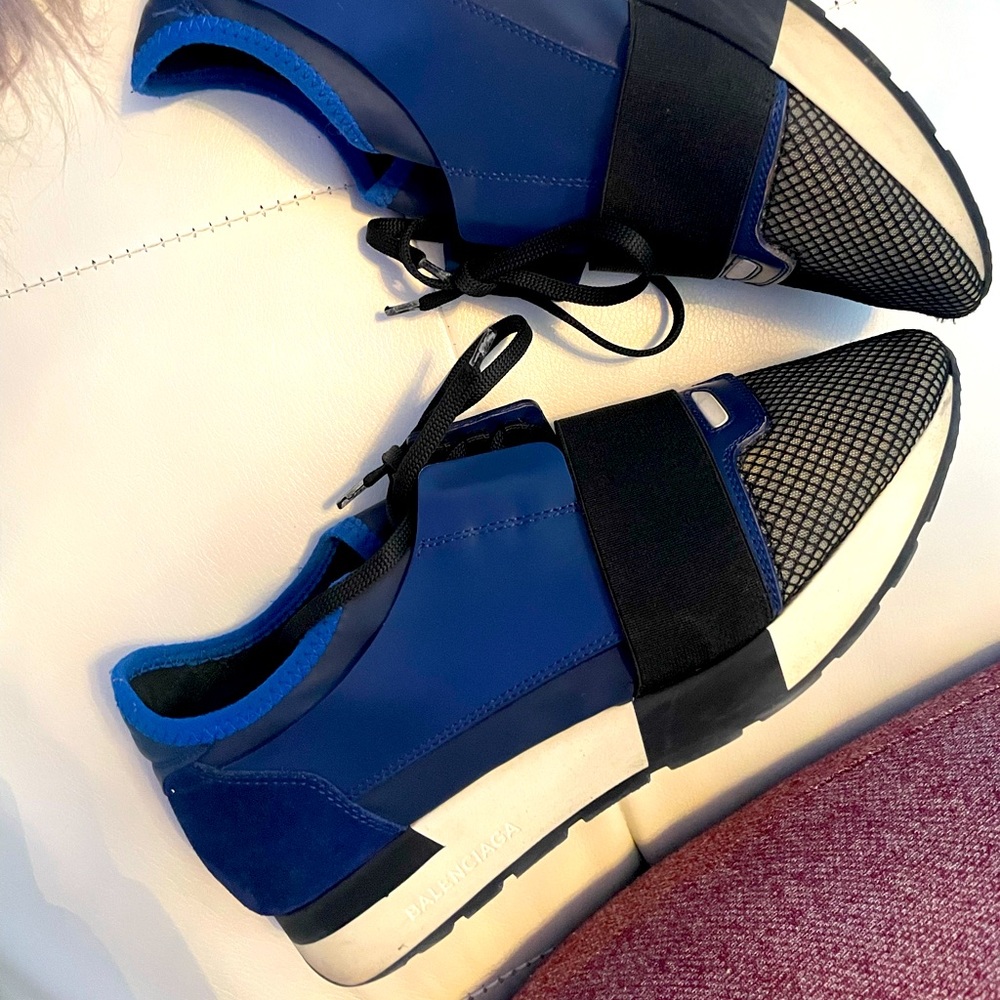 Balenciaga Runner Sneaker, Blue, Size 39